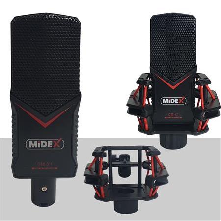 Midex GMX-1 Persuasive Paket-4 Stüdyo Mikrofon Ses Kartı Kulaklık Stand (Kayıt ve Canlı Yayın)
