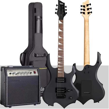 Midex Force-AMP30 Üst Seviye 30 Watt Amfili Elektro Gitar H-H Profesyonel Full Set Aksesuarlı