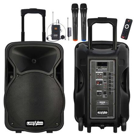 Lastvoice Ls-1915EX Portatif Taşınabilir Mikrofonlu Seyyar Ses Sistemi 1000 Watt Bluetooth Usb