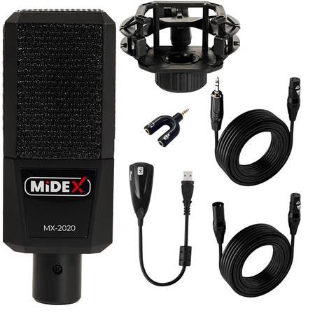 Midex MX-2020 Condenser Stüdyo Ses Kayıt Mikrofonu