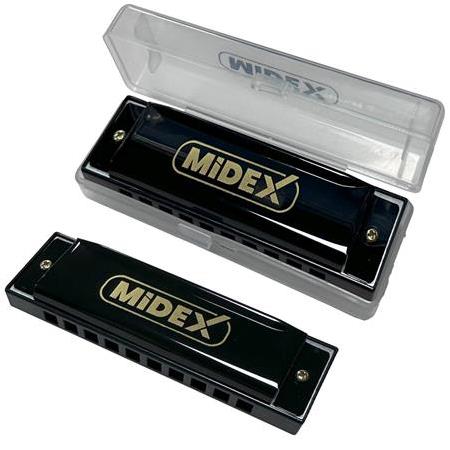 Midex HN-10BK Siyah Örf Aletleri 10 Delikli Mızıka