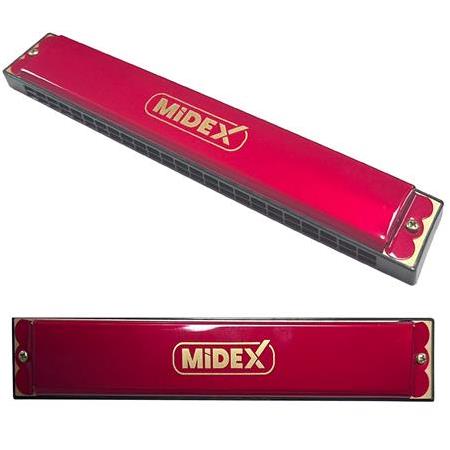 Midex HN-24RD Kırmızı 24 Delikli Mızıka