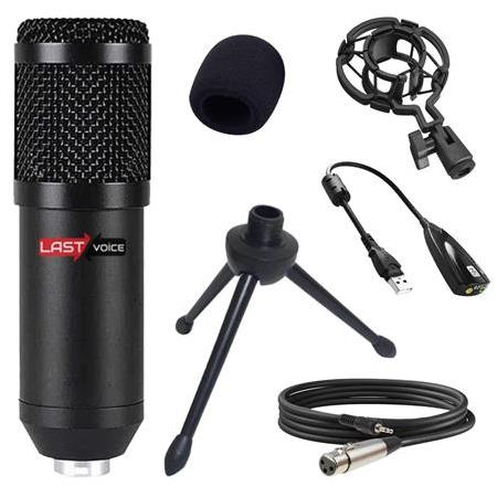 Lastvoice BM800 Full Black Condenser Youtuber Stüdyo Mikrofonu