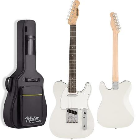 Midex TLX-50WH-ST Tele Kasa Maple Klavye 2 Single-Coil Manyetik Elektro Gitar