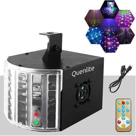 Quenlite QX-55 DMX RGB Sahne Disko Led Işık Sese Duyarlı Otomatik Mod (16 ÇEŞİT DESEN)