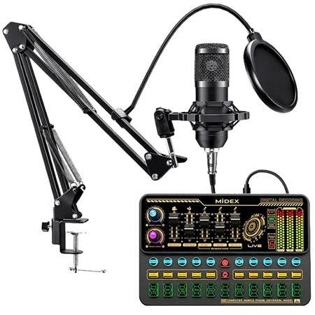 Lastvoice BM800 Live Platinium Set Efektli Ses Kartı Mikrofon Stand Kayıt Canlı Yayın Seti