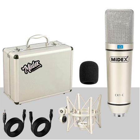 Midex CX1-C Mikrofon GLX-500 Ses Kartı + Stand Pop Filtre Set