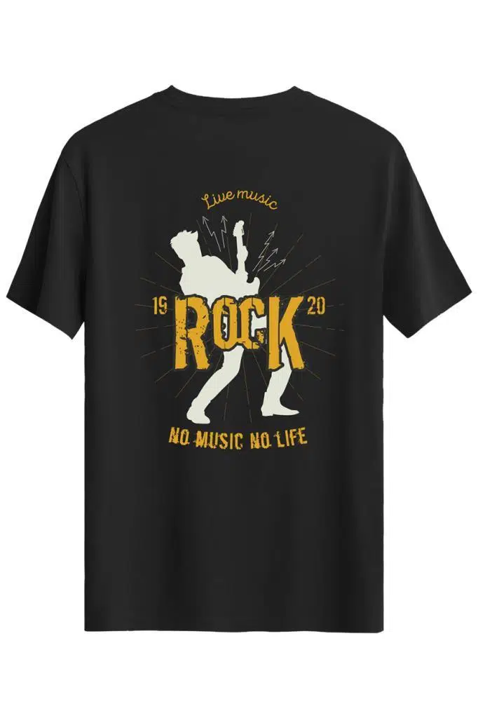Bellance Gitar Baskılı Slim Fit Tişört Bisiklet Yaka T-Shirt Bellance Gitar Baskılı Slim Fit Tişört Bisiklet Yaka T-Shirt