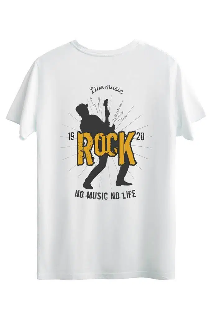 Bellance Gitar Baskılı Slim Fit Tişört Bisiklet Yaka T-Shirt Bellance Gitar Baskılı Slim Fit Tişört Bisiklet Yaka T-Shirt