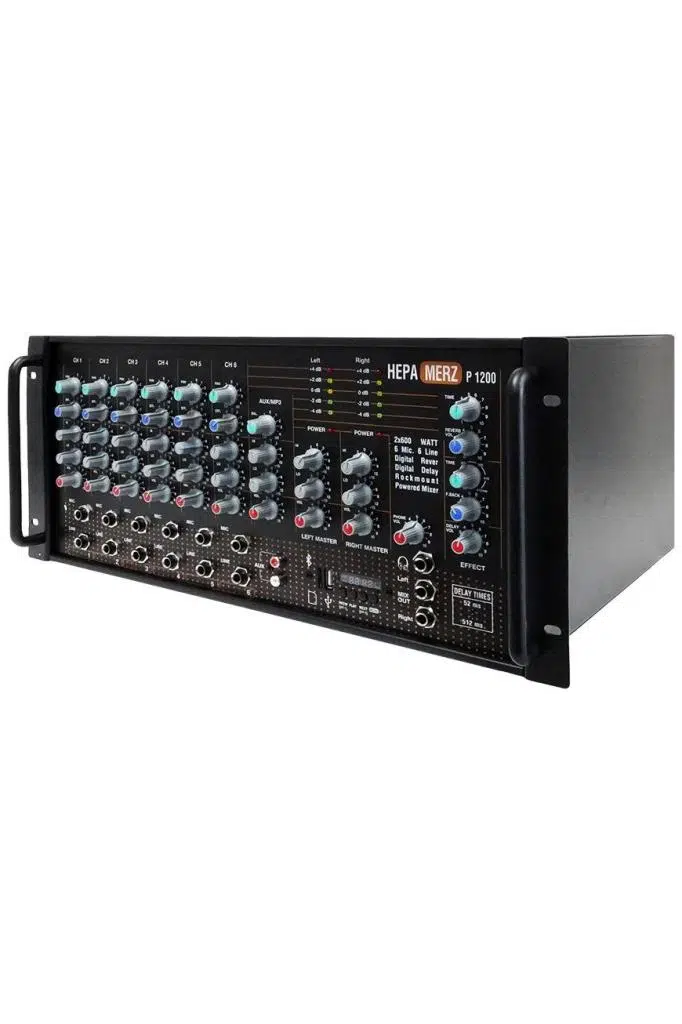 Hepa Merz 1200W Profesyonel Kaliteli Stereo Cami Anfisi 2x600W Ekho Reverb 100V/8 Ohm Usb Bt (Powerful P1200) Hepa Merz 1200W Profesyonel Kaliteli Stereo Cami Anfisi 2x600W Ekho Reverb 100V/8 Ohm Usb Bt (Powerful P1200)