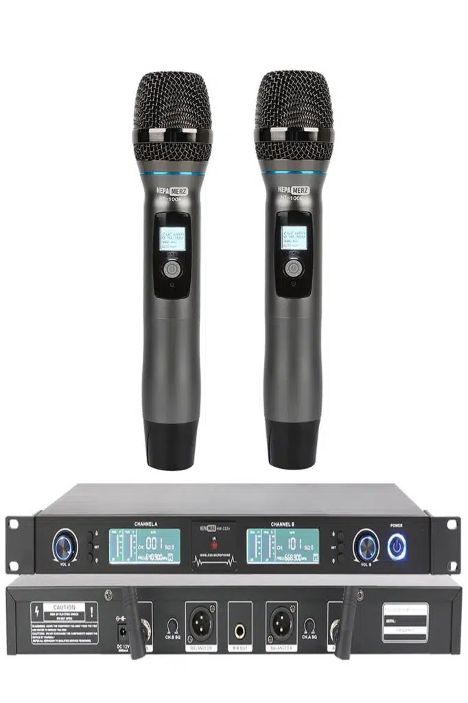 Hepa Merz HM-222EE Dijital UHF 2'li Üst Kalite Kablosuz EL Mikrofonu Telsiz Mikrofon ÇİFT EL Hepa Merz HM-222EE Dijital UHF 2'li Üst Kalite Kablosuz EL Mikrofonu Telsiz Mikrofon ÇİFT EL