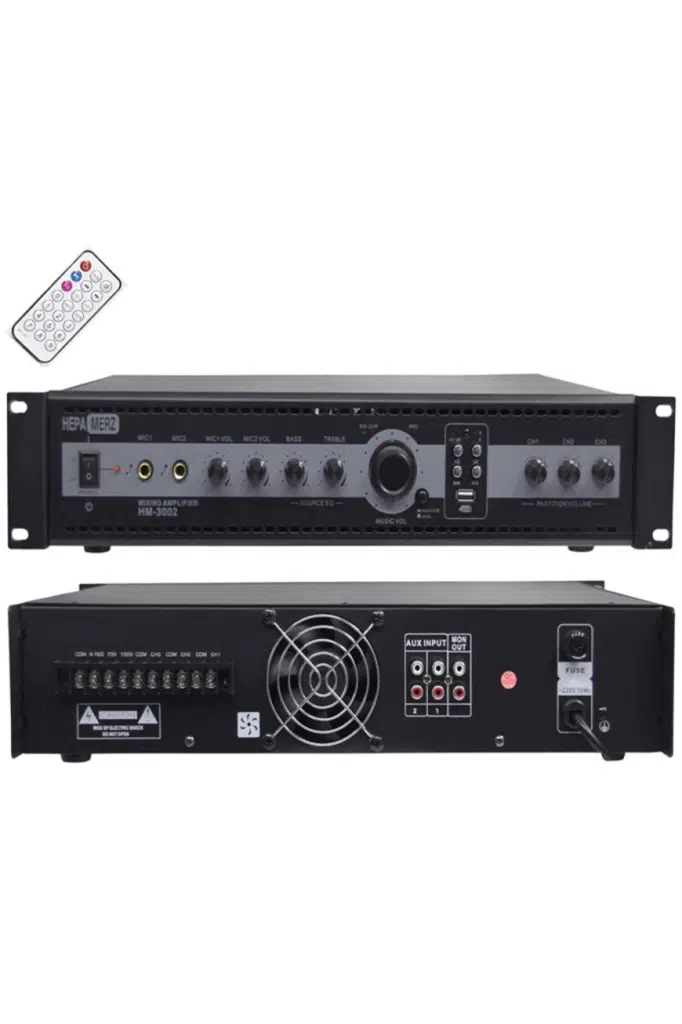 Hepa Merz Hm-3002 3 Bölgeli Anfi 300 Watt Trafolu Usb (3x100W) Hepa Merz Hm-3002 3 Bölgeli Anfi 300 Watt Trafolu Usb (3x100W)