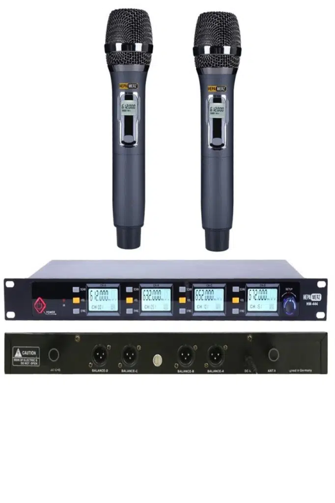 Hepa Merz HM-442E Dijital UHF 2'Lİ Kablosuz EL Mikrofonu Telsiz Mikrofon ÇİFT EL Hepa Merz HM-442E Dijital UHF 2'Lİ Kablosuz EL Mikrofonu Telsiz Mikrofon ÇİFT EL