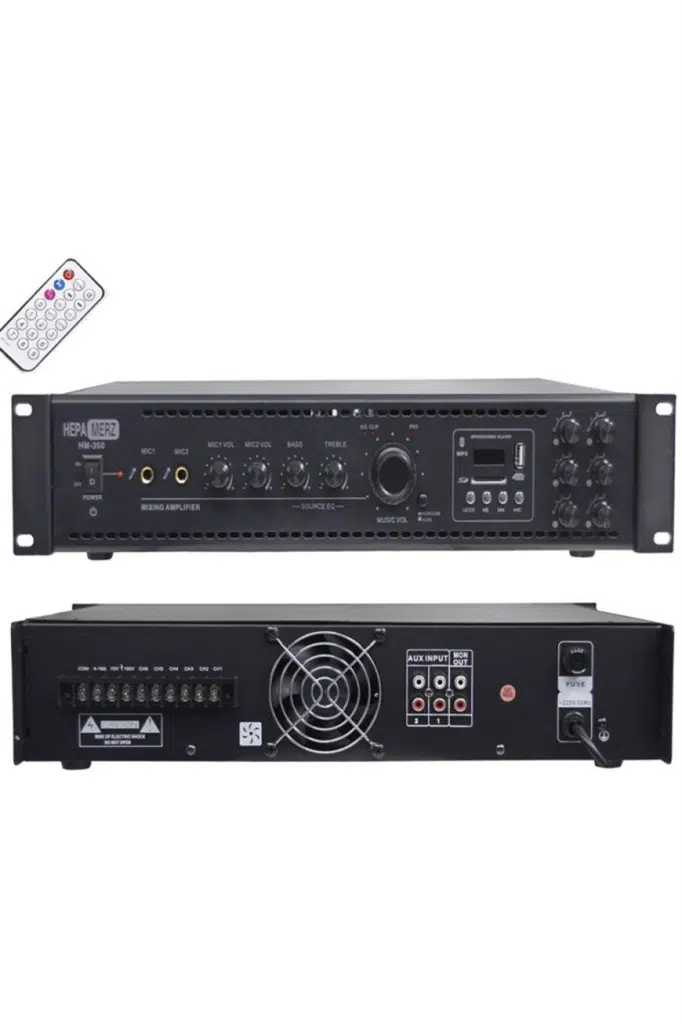 Hepa Merz HM350 - 6 Bölgeli Anfi 350 Watt 6 Zone Mikser Amfi Usb Bluetooth
