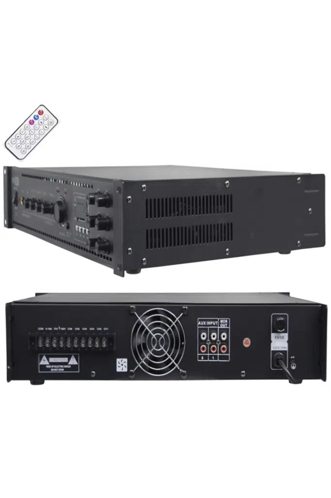 Hepa Merz HM350 - 6 Bölgeli Anfi 350 Watt 6 Zone Mikser Amfi Usb Bluetooth