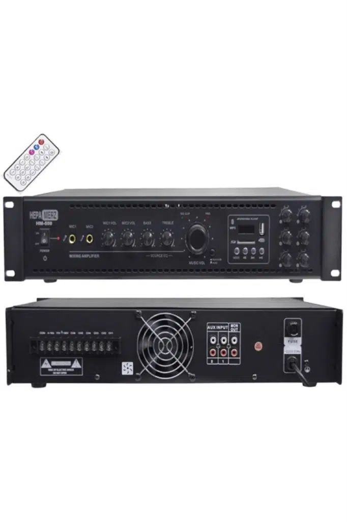 Hepa Merz HM550 - 6 Bölgeli Anfi 550 Watt 6 Zone Mikser Amfi Usb Bluetooth Hepa Merz HM550 - 6 Bölgeli Anfi 550 Watt 6 Zone Mikser Amfi Usb Bluetooth