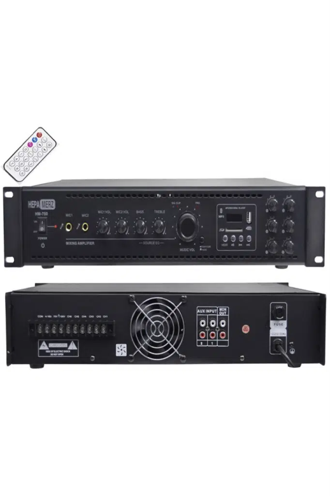 Hepa Merz HM750 - 6 Bölgeli Anfi 750 Watt 6 Zone Mikser Amfi Usb Bluetooth Hepa Merz HM750 - 6 Bölgeli Anfi 750 Watt 6 Zone Mikser Amfi Usb Bluetooth