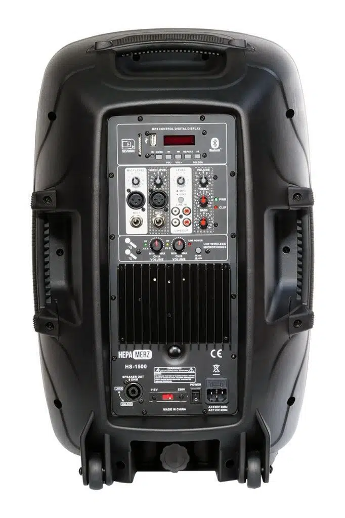 Hepa Merz HS-1500A Mikrofonlu Taşınabilir Portatif Ses Sistemi Seti 12 İnç 1500W Hepa Merz HS-1500A Mikrofonlu Taşınabilir Portatif Ses Sistemi Seti 12 İnç 1500W