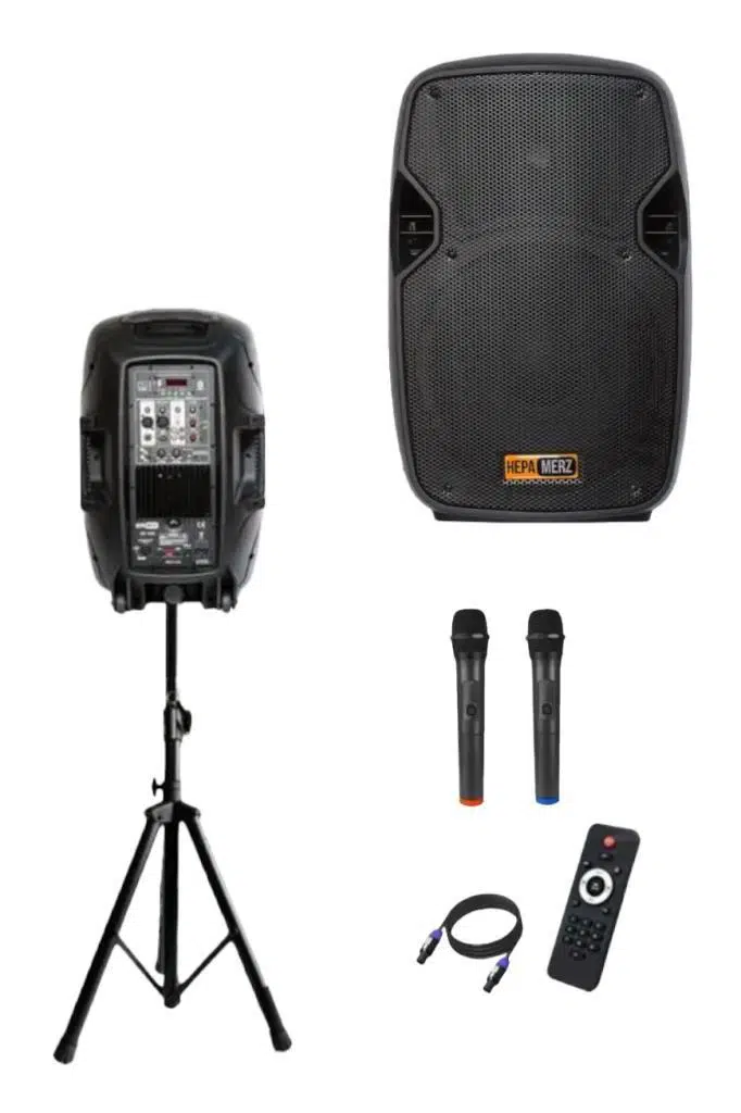 Hepa Merz HS-1500A-OUT Mikrofonlu Taşınabilir Portatif Ses Sistemi Seti (OUTLET) Hepa Merz HS-1500A-OUT Mikrofonlu Taşınabilir Portatif Ses Sistemi Seti (OUTLET)
