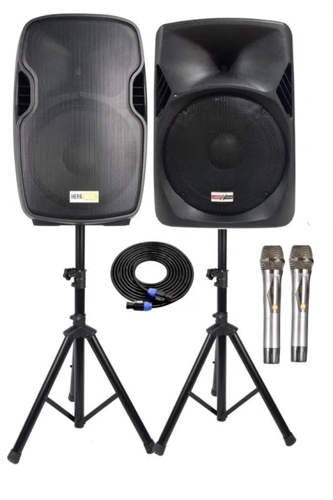 Hepa Merz HS-1600EE-PAK Şarjlı Taşınabilir Portatif Ses Sistemi Aktif + Pasif (1600 Watt + 800 Watt) Hepa Merz HS-1600EE-PAK Şarjlı Taşınabilir Portatif Ses Sistemi Aktif + Pasif (1600 Watt + 800 Watt)