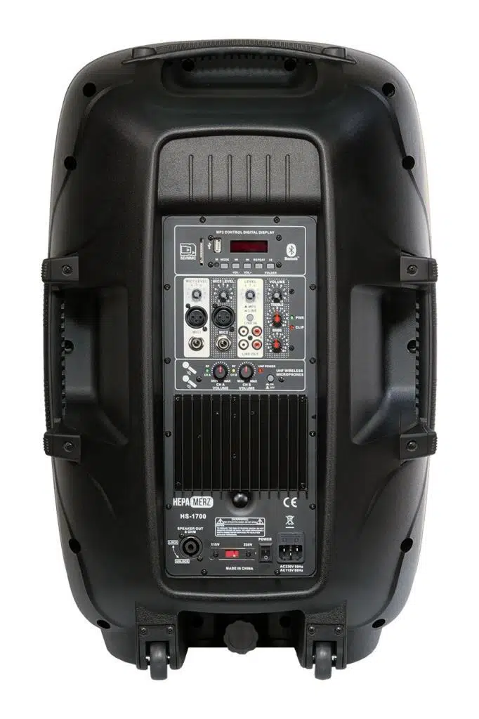 Hepa Merz HS-1700A Mikrofonlu Taşınabilir Portatif Ses Sistemi Seti 15 İnç 1700W Hepa Merz HS-1700A Mikrofonlu Taşınabilir Portatif Ses Sistemi Seti 15 İnç 1700W