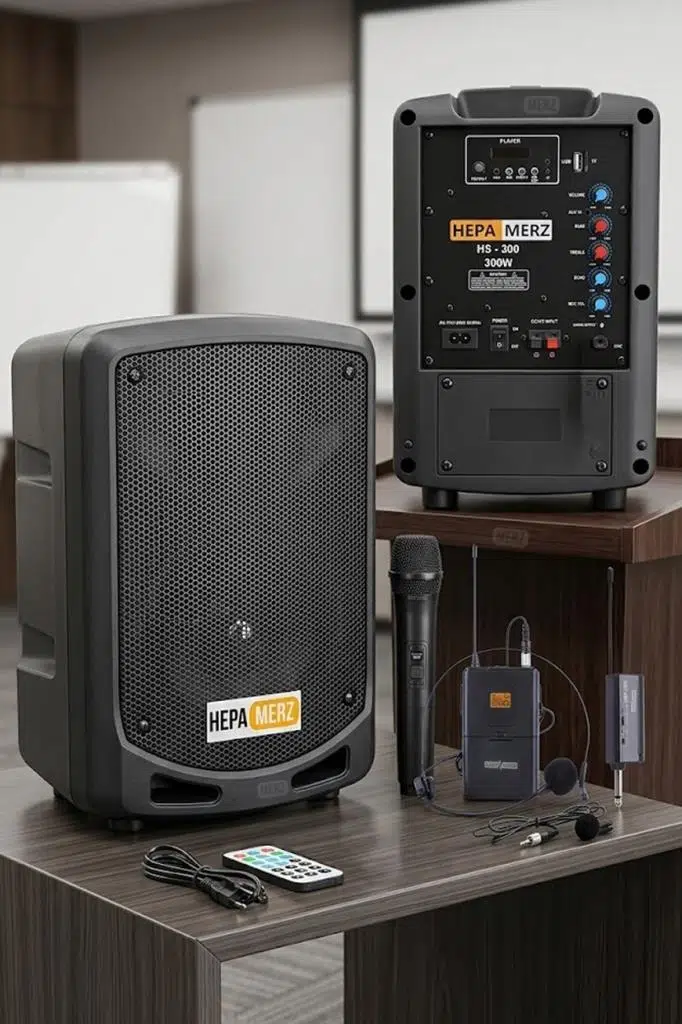 Hepa Merz HS-300EX Taşınabilir Şarjlı Ses Sistemi Çift Mikrofonlu Bluetooth Usb 6.5 İNÇ 300W Hepa Merz HS-300EX Taşınabilir Şarjlı Ses Sistemi Çift Mikrofonlu Bluetooth Usb 6.5 İNÇ 300W