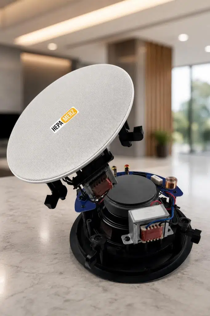 Hepa Merz HVX-160 PRO Üst Seviye Alçıpan Tavan Hoparlörü 16 cm 160 Watt 100V Trafolu (Adet) Hepa Merz HVX-160 PRO Üst Seviye Alçıpan Tavan Hoparlörü 16 cm 160 Watt 100V Trafolu (Adet)