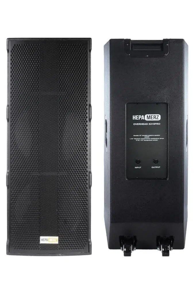 Hepa Merz Over Head X215 PRO-PP 4200W 2x15 İNÇ Yüksek Kaliteli Pasif Kule Kabin Hoparlör