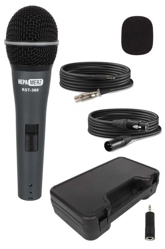 Hepa Merz RST-360 Profesyonel Dinamik Cardioid Kablolu EL Mikrofonu Kaliteli (Çanta ve Full Set) Hepa Merz RST-360 Profesyonel Dinamik Cardioid Kablolu EL Mikrofonu Kaliteli (Çanta ve Full Set)