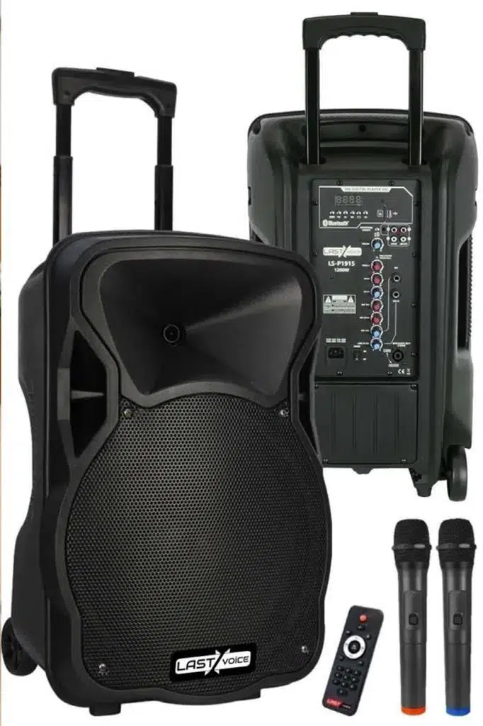 Lastvoice 1200W 15 İNÇ Portatif Şarjlı Mikrofonlu Ekholu Mevlüt Anfisi (LS-P1915EE) Lastvoice 1200W 15 İNÇ Portatif Şarjlı Mikrofonlu Ekholu Mevlüt Anfisi (LS-P1915EE)