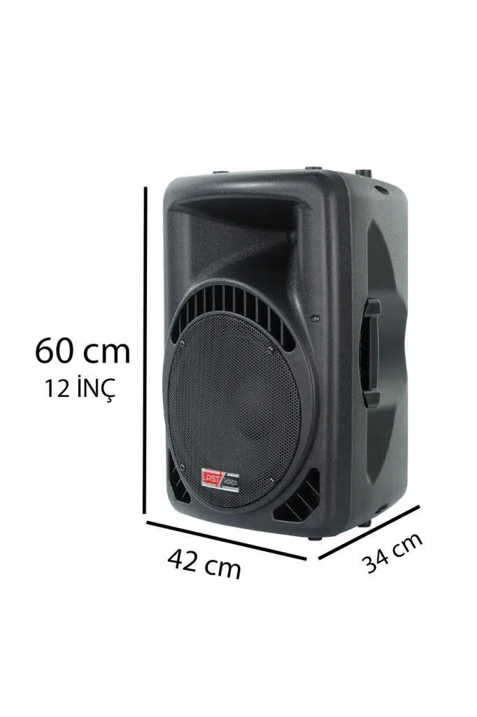 Lastvoice Ample-12AP Taşınabilir Seyyar Portatif Mikrofonlu Elektrikli Ses Sistemi Hoparlör (800 Watt)