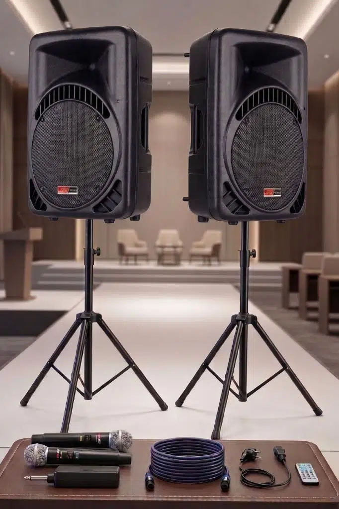 Lastvoice AMPLE-12PAK Taşınabilir 1600W 12 inç İkili Aktif Pasif Hoparlör Ses Sistemi Paketi Lastvoice AMPLE-12PAK Taşınabilir 1600W 12 inç İkili Aktif Pasif Hoparlör Ses Sistemi Paketi