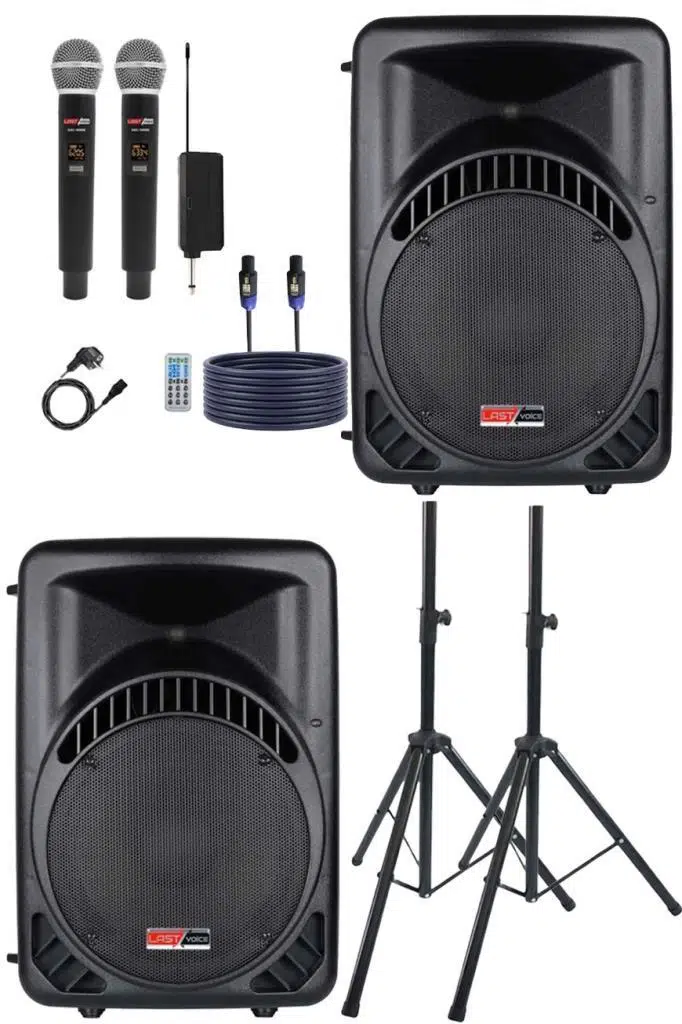 Lastvoice AMPLE-12PAK Taşınabilir 1600W 12 inç İkili Aktif Pasif Hoparlör Ses Sistemi Paketi Lastvoice AMPLE-12PAK Taşınabilir 1600W 12 inç İkili Aktif Pasif Hoparlör Ses Sistemi Paketi