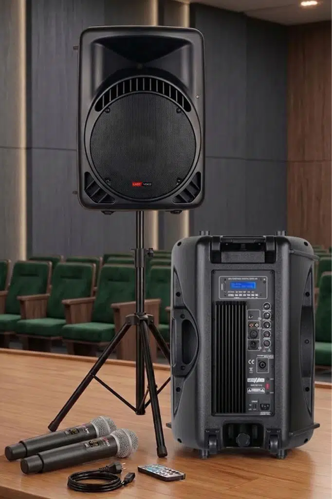 Lastvoice AMPLE-12SET 800W 12 inç Aktif Hoparlör ve Mikrofon Ses Sistemi Seti Lastvoice AMPLE-12SET 800W 12 inç Aktif Hoparlör ve Mikrofon Ses Sistemi Seti