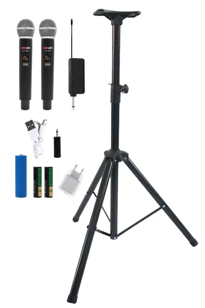 Lastvoice AMPLE-15SET 1000W 15 inç Aktif Hoparlör ve Mikrofon Ses Sistemi Seti