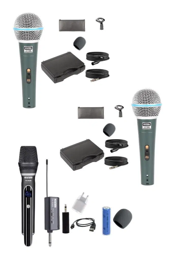 Lastvoice Ample Covering-Paket-4 Aktif hoparlör ve Mixer Full Ses Sistemi Seti