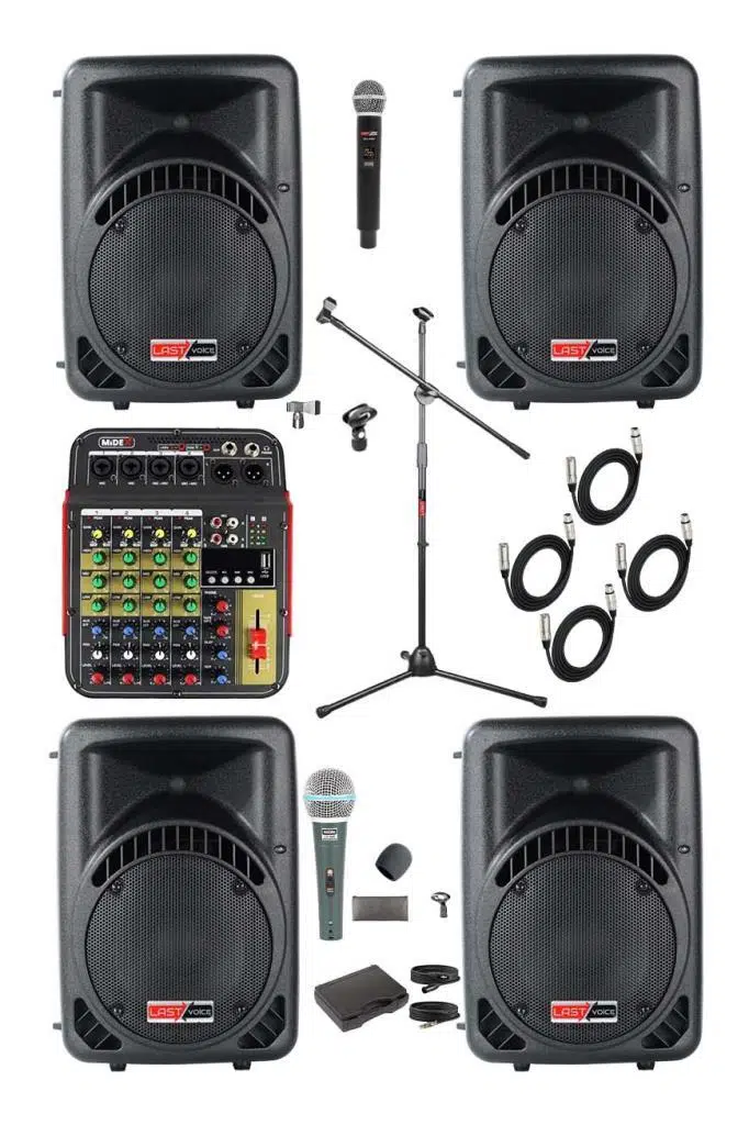 Lastvoice Ample Little Paket-4 Aktif hoparlör ve Mixer Full Ses Sistemi Seti Lastvoice Ample Little Paket-4 Aktif hoparlör ve Mixer Full Ses Sistemi Seti