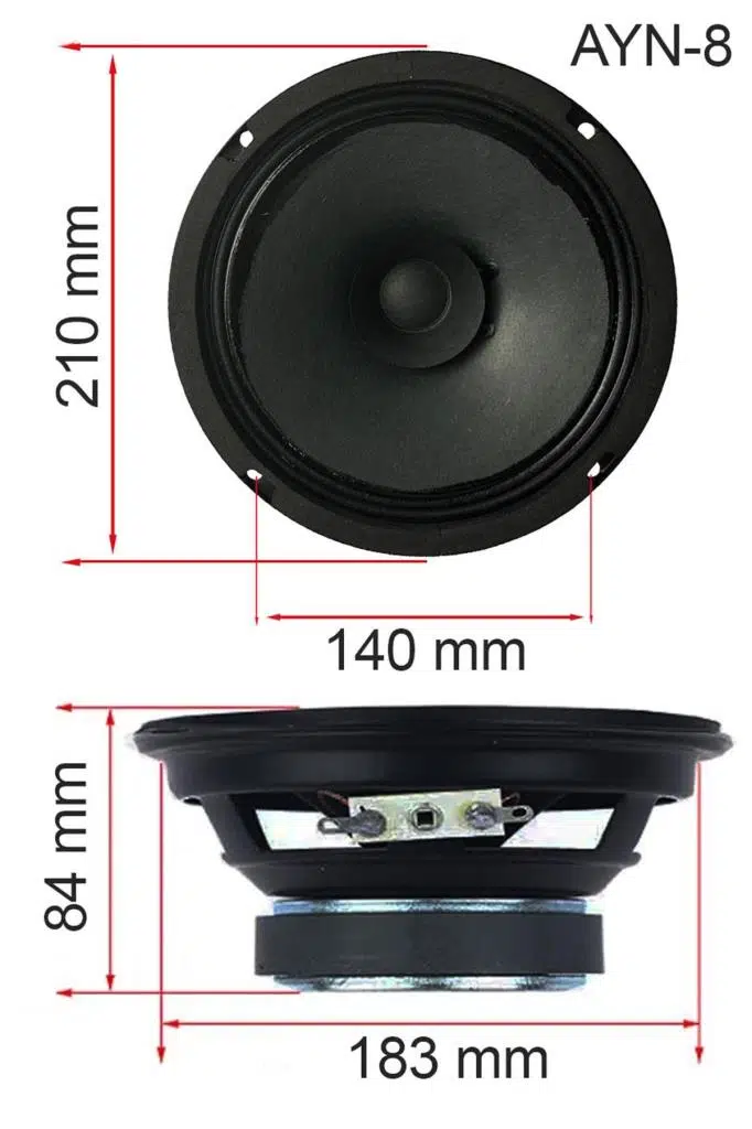 Lastvoice AYN-8 Full Kağıt 150 Watt 8 Ohm 20 cm 8 İnç Hoparlör (Adet) Lastvoice AYN-8 Full Kağıt 150 Watt 8 Ohm 20 cm 8 İnç Hoparlör (Adet)
