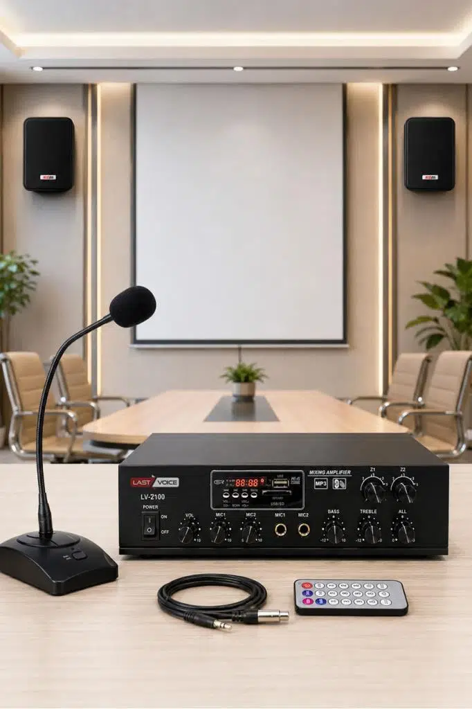 Lastvoice Black Large Paket-1 Hoparlör ve Anfi Anons Ses Sistemi Seti Lastvoice Black Large Paket-1 Hoparlör ve Anfi Anons Ses Sistemi Seti