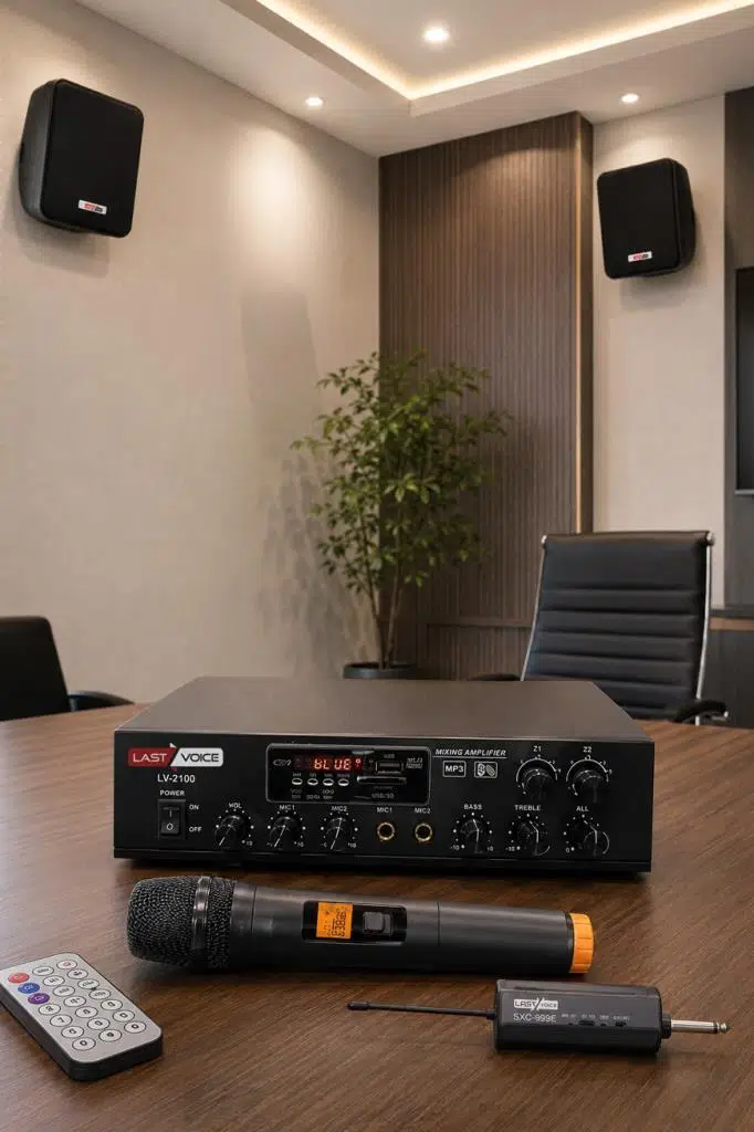 Lastvoice Black Large Plus Paket-1 Hoparlör ve Anfi Anons Ses Sistemi Seti Lastvoice Black Large Plus Paket-1 Hoparlör ve Anfi Anons Ses Sistemi Seti
