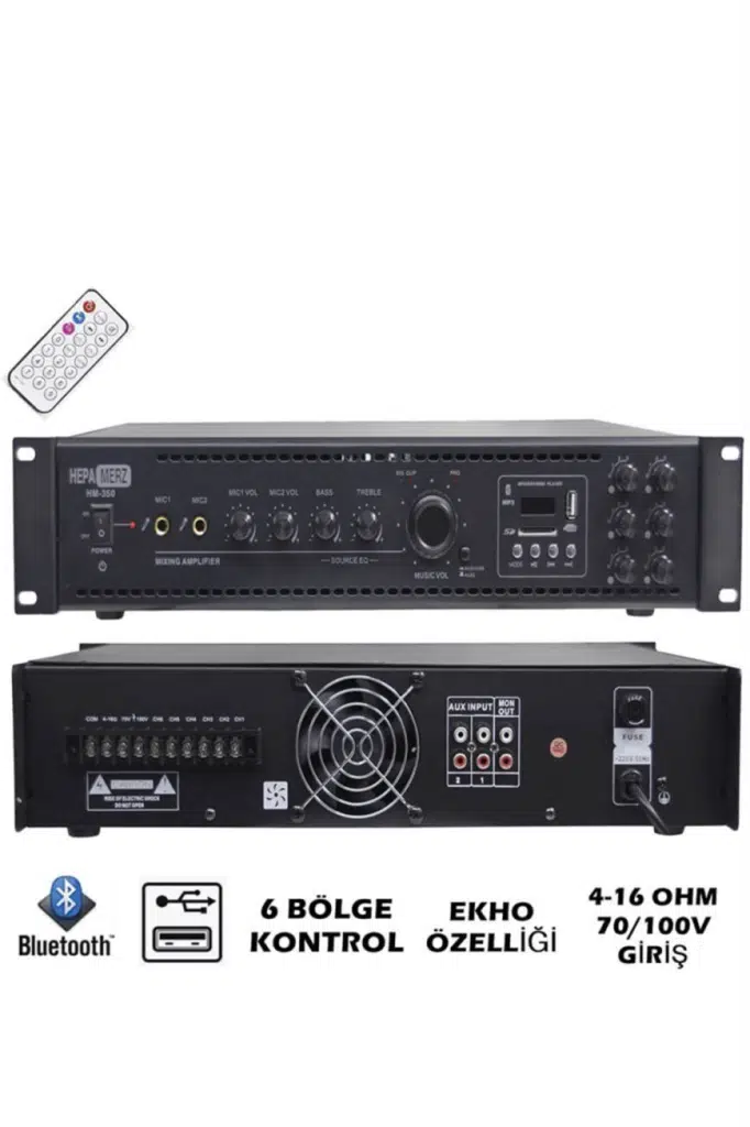 Lastvoice Black Maxx Paket-6 Tavan Hoparlörü ve 6 Bölgeli Anfi Ses Sistemi Paketi (Full Set)