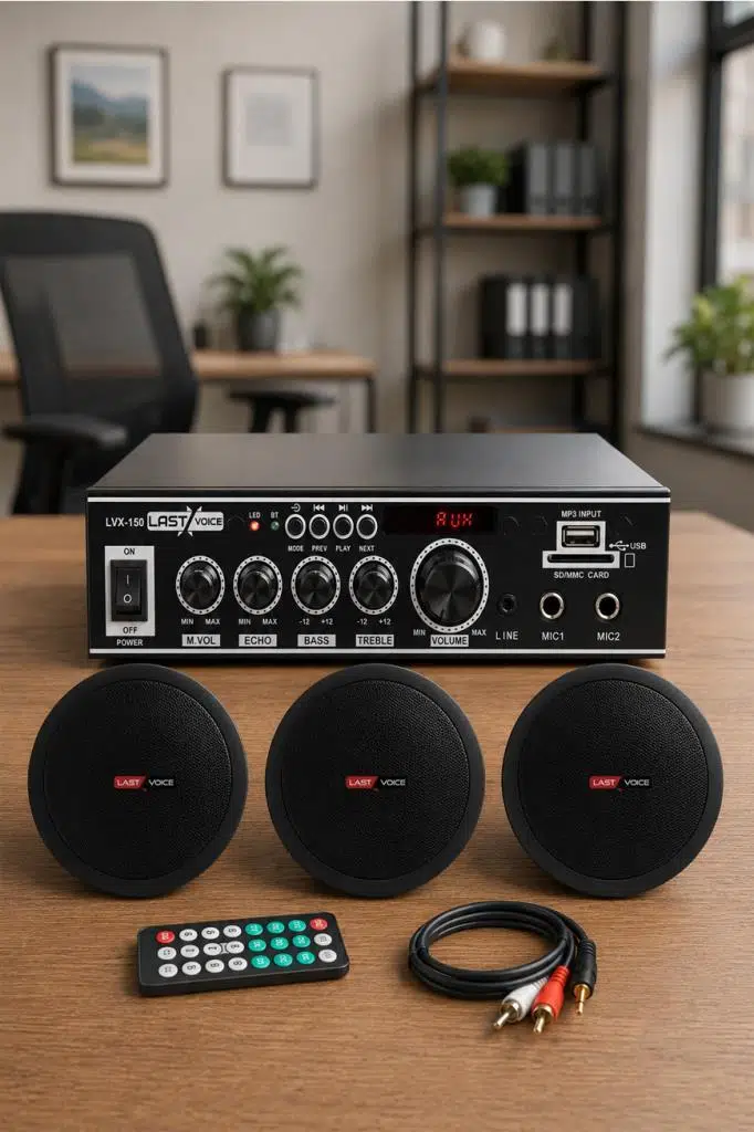Lastvoice Black Small-2 Tavan Hoparlör ve Anfi Ses Sistemi Paketi Lastvoice Black Small-2 Tavan Hoparlör ve Anfi Ses Sistemi Paketi