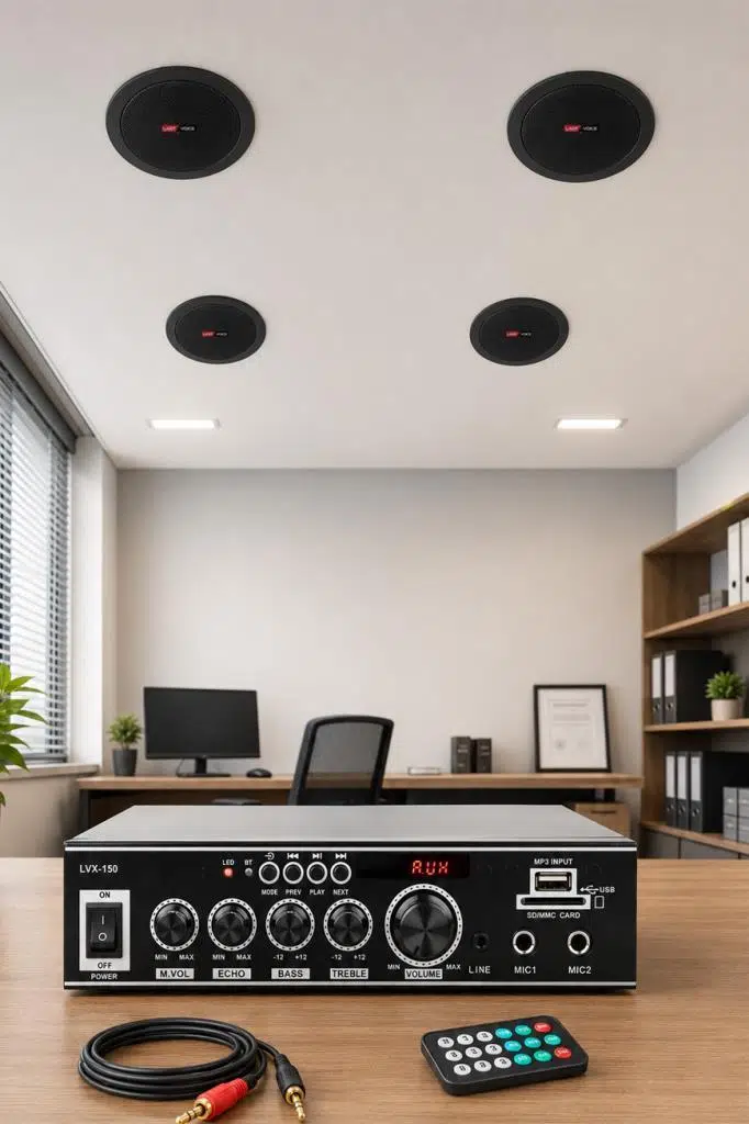Lastvoice Black Small-3 Tavan Hoparlör ve Anfi Ses Sistemi Paketi Lastvoice Black Small-3 Tavan Hoparlör ve Anfi Ses Sistemi Paketi