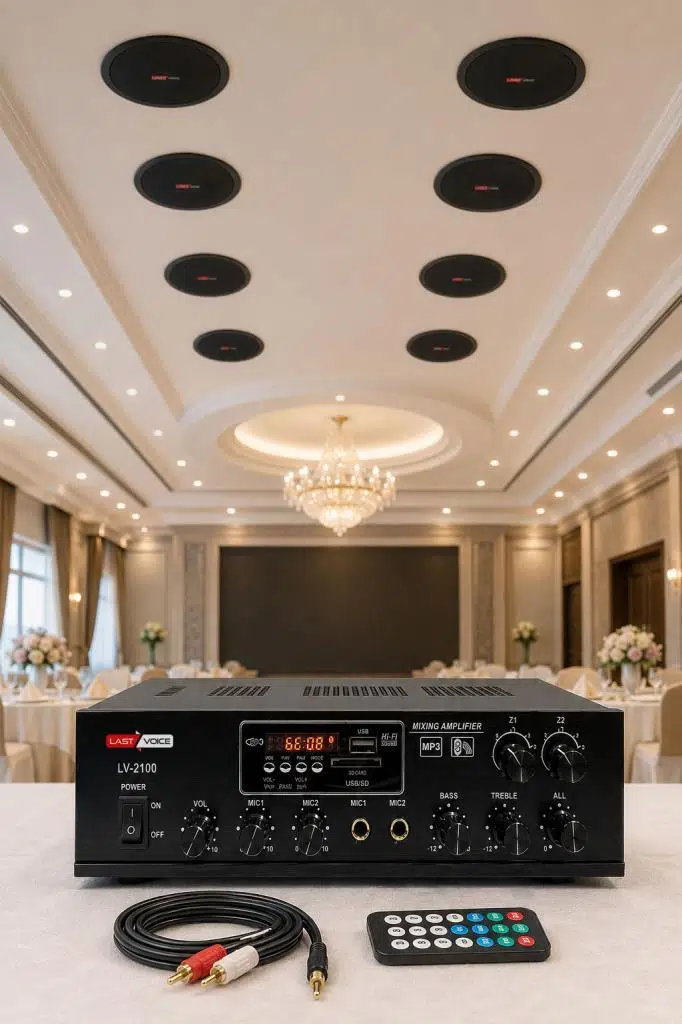 Lastvoice Black Small-7 Tavan Hoparlörü Anfi Mikrofon Ses Sistemi Paketi Lastvoice Black Small-7 Tavan Hoparlörü Anfi Mikrofon Ses Sistemi Paketi