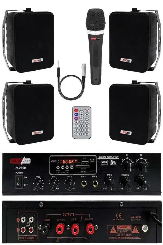 Lastvoice Black Soft Paket-3 Hoparlör Anfi Mikrofon Mağaza Ses Sistemi Lastvoice Black Soft Paket-3 Hoparlör Anfi Mikrofon Mağaza Ses Sistemi