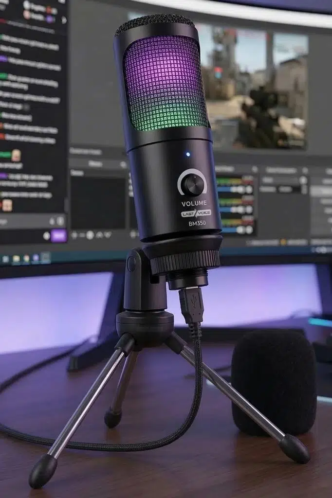 Lastvoice BM350 RGB USB Oyuncu ve Yayıncı Mikrofonu (Kayıt Gaming Tiktok Twitch Canlı yayın Discord Youtube) Lastvoice BM350 RGB USB Oyuncu ve Yayıncı Mikrofonu (Kayıt Gaming Tiktok Twitch Canlı yayın Discord Youtube)