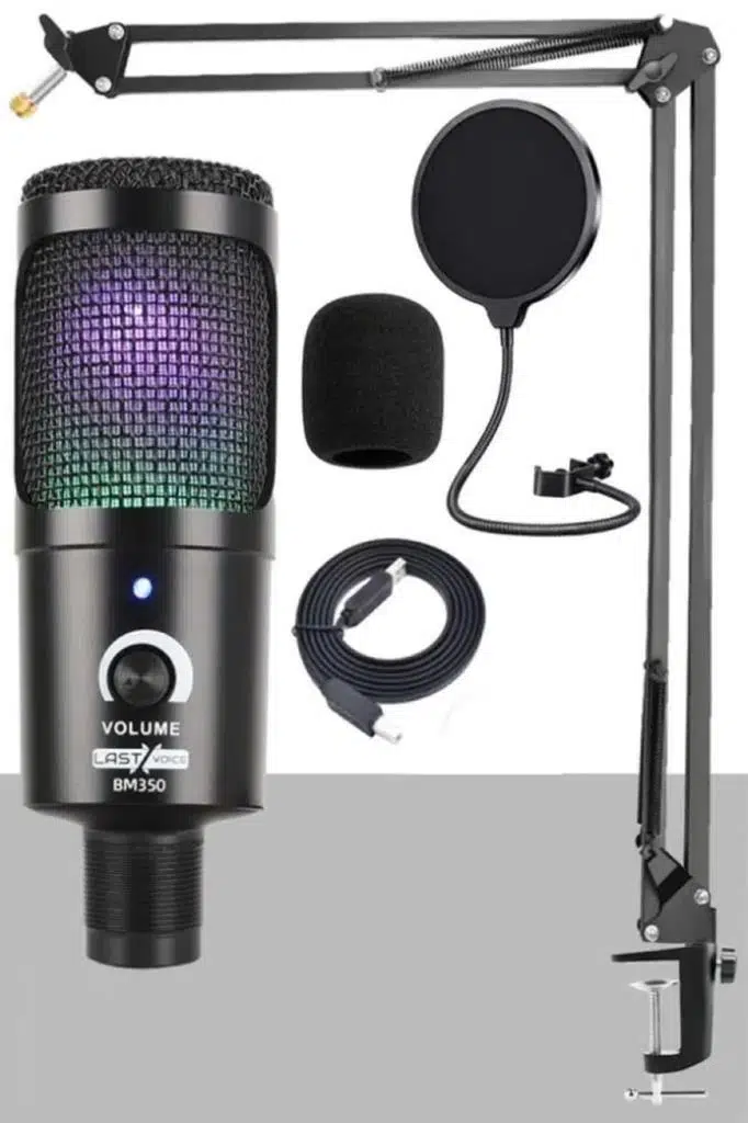 Lastvoice BM350 STA RGB Set Stüdyo Condenser Usb Pc Mikrofonu (Stand ve Filtreli) Lastvoice BM350 STA RGB Set Stüdyo Condenser Usb Pc Mikrofonu (Stand ve Filtreli)