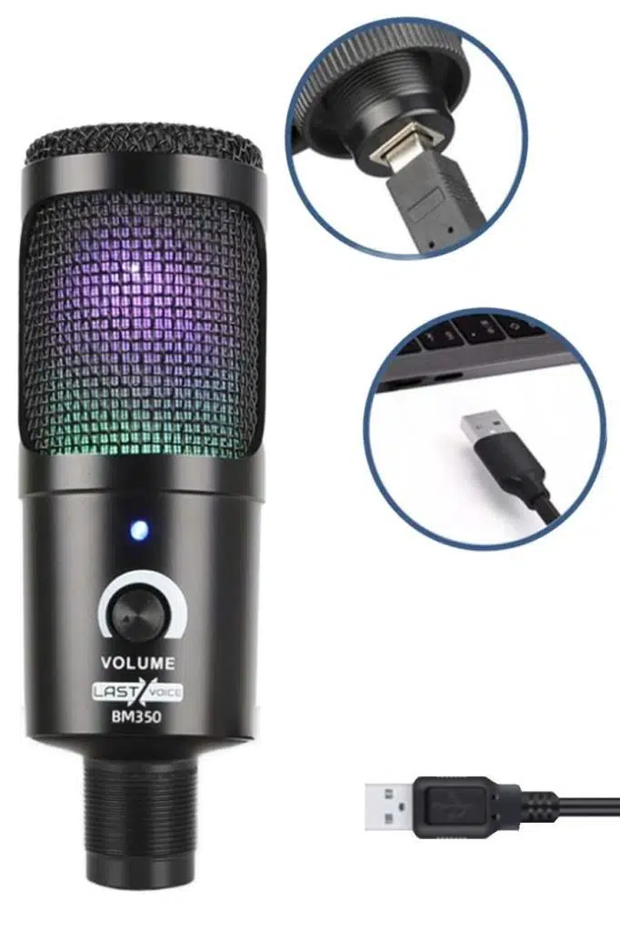 Lastvoice BM350 STA RGB Set Stüdyo Condenser Usb Pc Mikrofonu (Stand ve Filtreli) Lastvoice BM350 STA RGB Set Stüdyo Condenser Usb Pc Mikrofonu (Stand ve Filtreli)