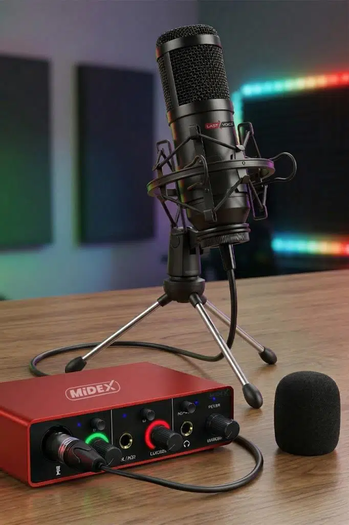 Lastvoice BM800 GLX Basic Set BM800 Mikrofon Midex GLX-500 PRO Ses Kartı