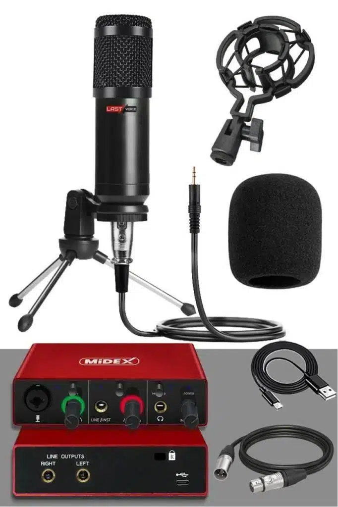 Lastvoice BM800 GLX Basic Set BM800 Mikrofon Midex GLX-500 PRO Ses Kartı Lastvoice BM800 GLX Basic Set BM800 Mikrofon Midex GLX-500 PRO Ses Kartı